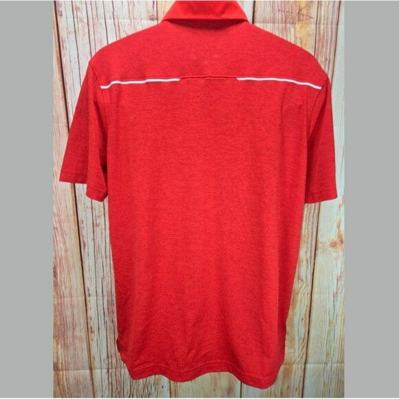 Nike Dri-Fit Red Polo Shirt Large - Picture 2 of 7